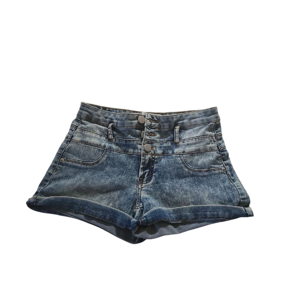No Boundaries Denim Washed Shorts Size 5